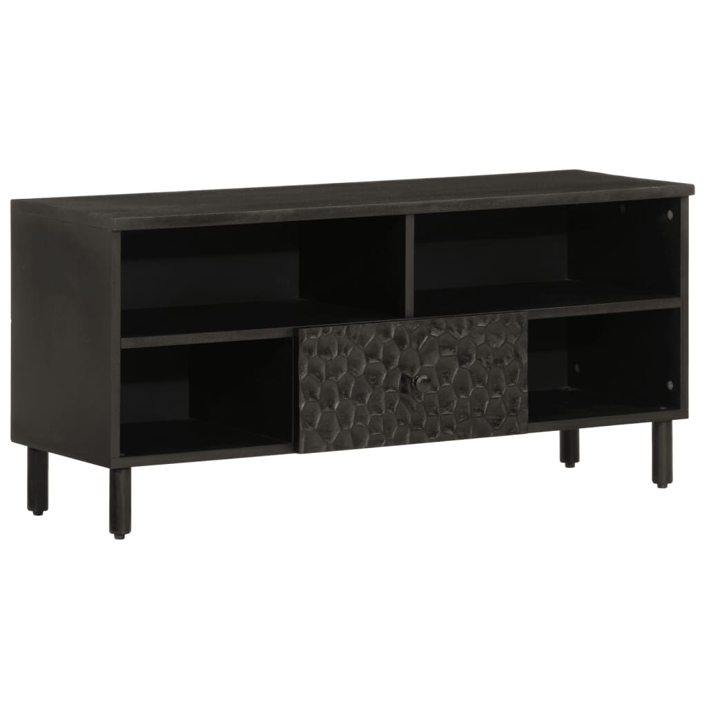 Meuble Tv 100X33X46 Cm Bois Massif De Manguier - www.minichezmoi.com