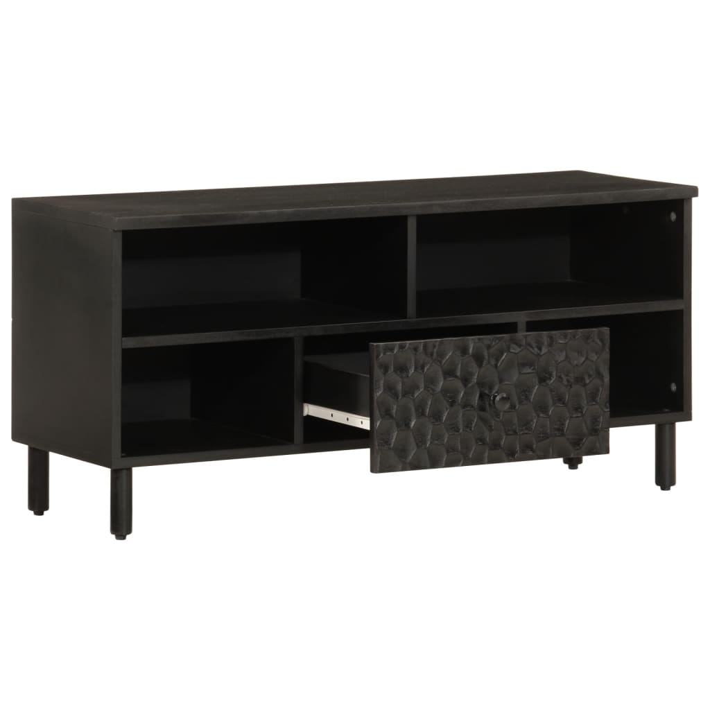 Meuble Tv 100X33X46 Cm Bois Massif De Manguier - www.minichezmoi.com
