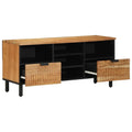 Meuble TV avec tiroir Bois d'Acacia Massif 100 x 33,5 x 46 cm - www.minichezmoi.com