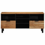 Meuble TV avec tiroir Bois d'Acacia Massif 100 x 33,5 x 46 cm - www.minichezmoi.com