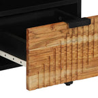Meuble TV avec tiroir Bois d'Acacia Massif 100 x 33,5 x 46 cm - www.minichezmoi.com
