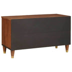 Meuble Tv Marron 80 X 33,5 X 46 Cm Bois De Mangue Massif - www.minichezmoi.com