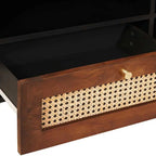Meuble Tv Marron 80 X 33,5 X 46 Cm Bois De Mangue Massif - www.minichezmoi.com