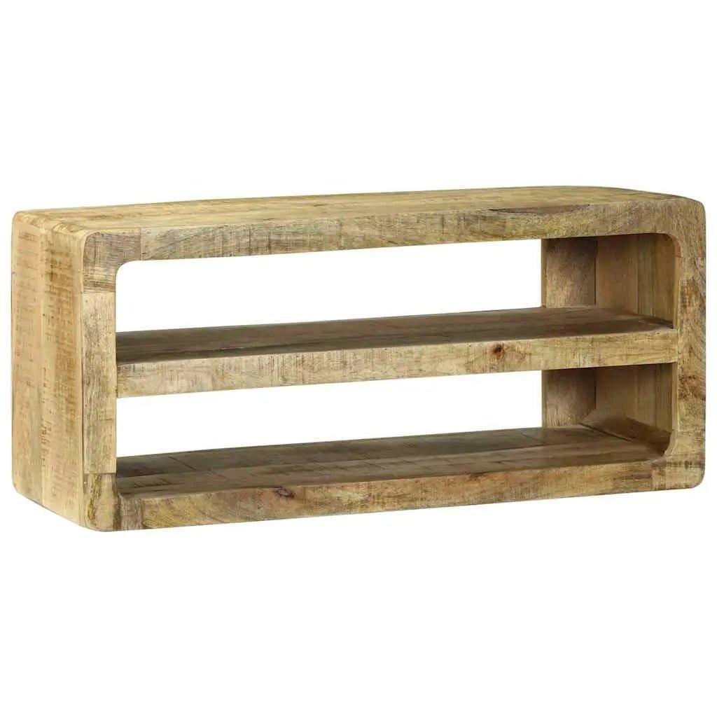 Meuble Tv Marron Bois De Manguier Massif - www.minichezmoi.com