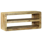 Meuble Tv Marron Bois De Manguier Massif - www.minichezmoi.com