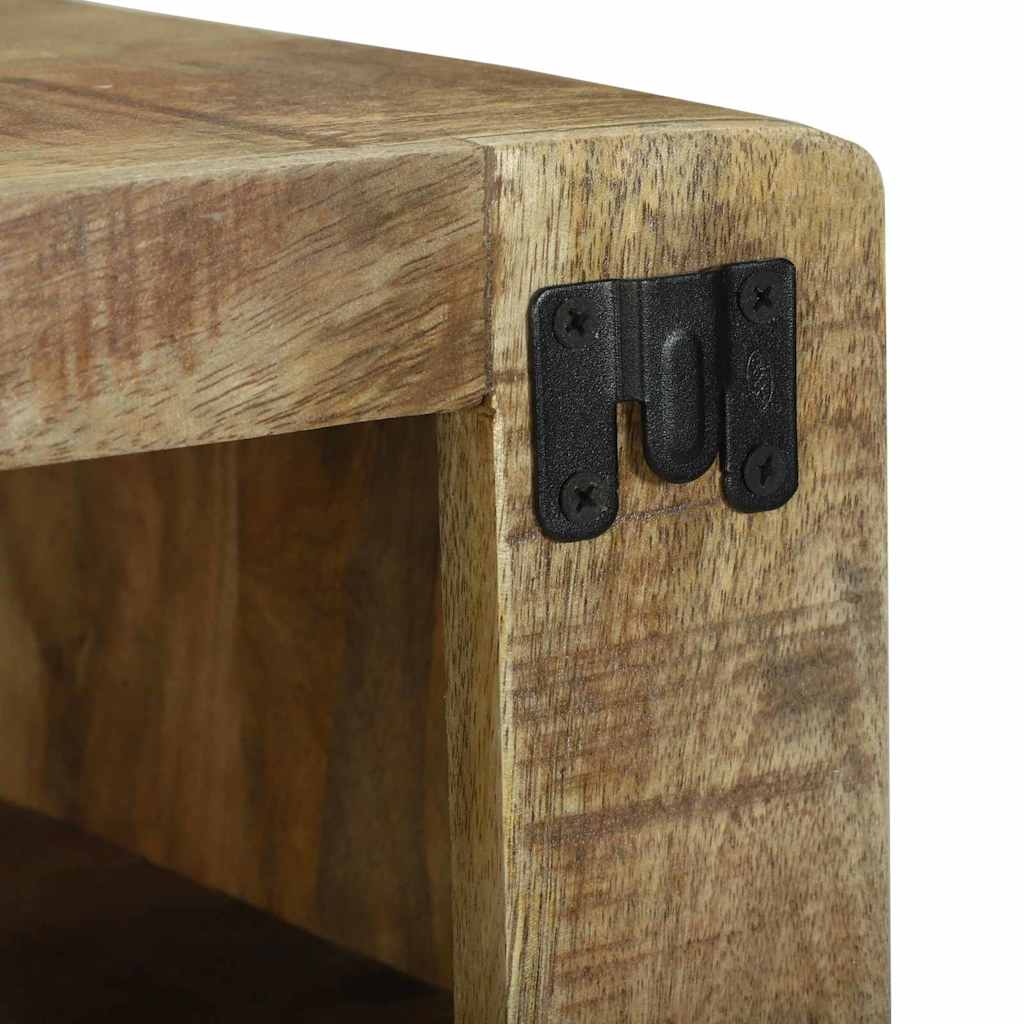 Meuble Tv Marron Bois De Manguier Massif - www.minichezmoi.com