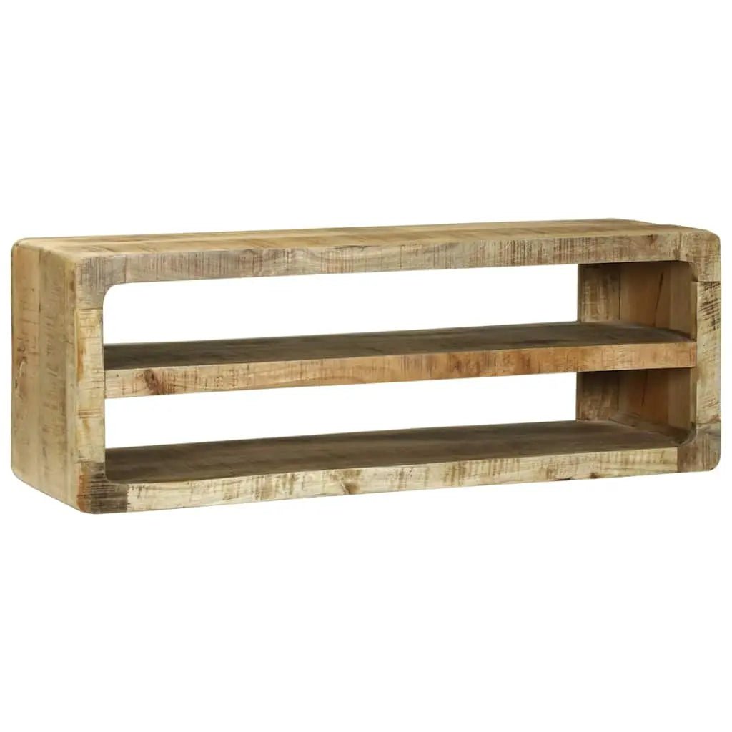 Meuble Tv Marron Bois De Manguier Massif - www.minichezmoi.com