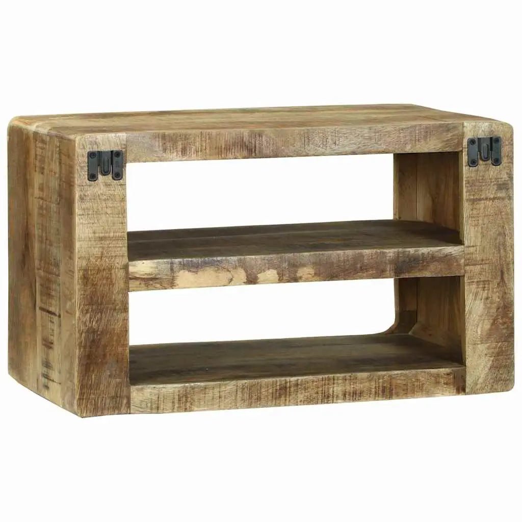 Meuble Tv Marron Bois De Manguier Massif - www.minichezmoi.com