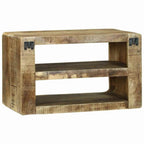 Meuble Tv Marron Bois De Manguier Massif - www.minichezmoi.com