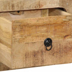 Meuble Tv Mural 100X32X25 Cm Bois Massif Manguier Brut - www.minichezmoi.com