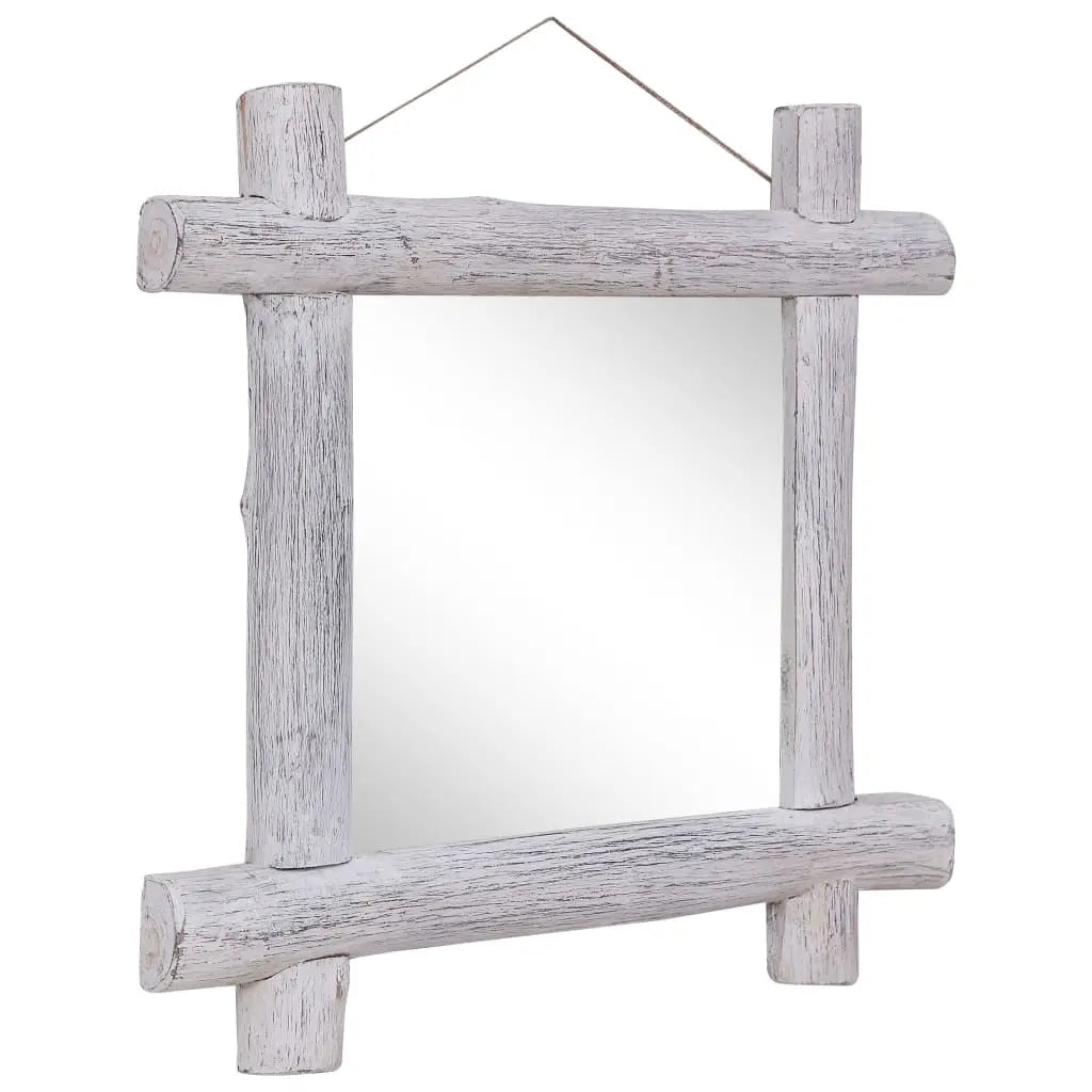 Miroir À Bûches 70X70 Cm Bois De Récupération Massif - www.minichezmoi.com