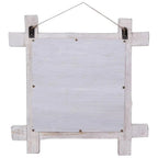 Miroir À Bûches 70X70 Cm Bois De Récupération Massif - www.minichezmoi.com