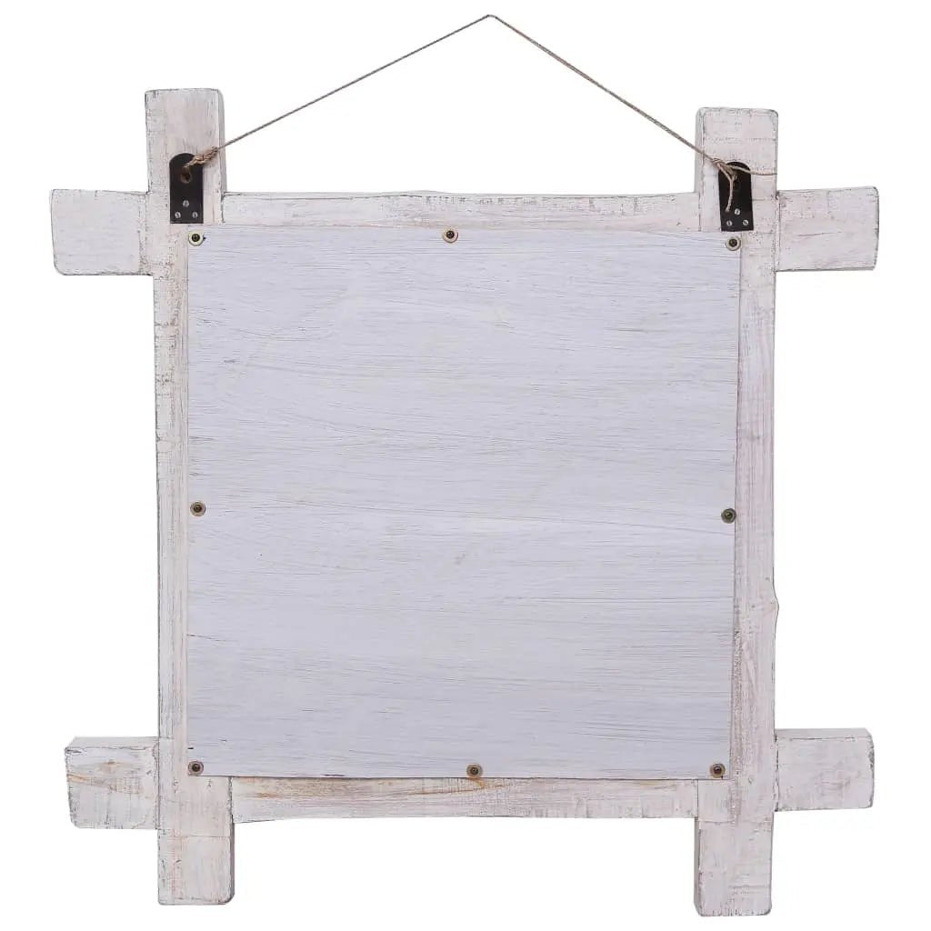 Miroir À Bûches 70X70 Cm Bois De Récupération Massif - www.minichezmoi.com