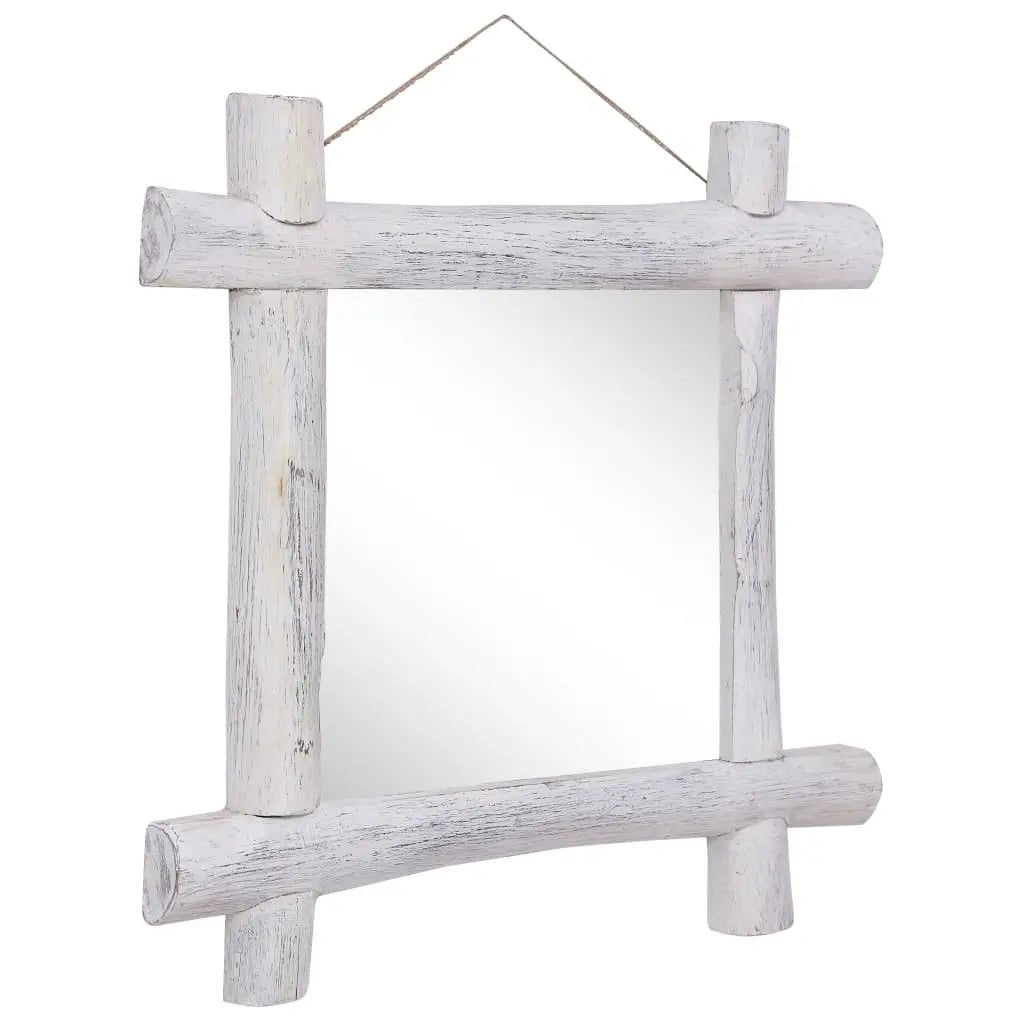 Miroir À Bûches 70X70 Cm Bois De Récupération Massif - www.minichezmoi.com