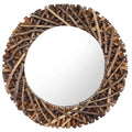 Miroir Mural 60 Cm Teck Rond - www.minichezmoi.com