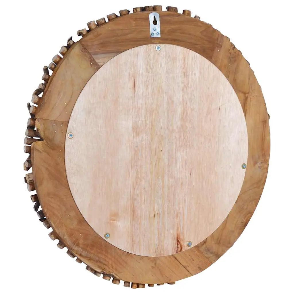 Miroir Mural 60 Cm Teck Rond - www.minichezmoi.com