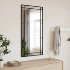 Miroir Mural Noir Rectangulaire Fer - www.minichezmoi.com