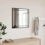 Miroir Mural Noir Rectangulaire Fer - www.minichezmoi.com
