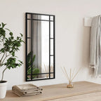 Miroir Mural Noir Rectangulaire Fer - www.minichezmoi.com