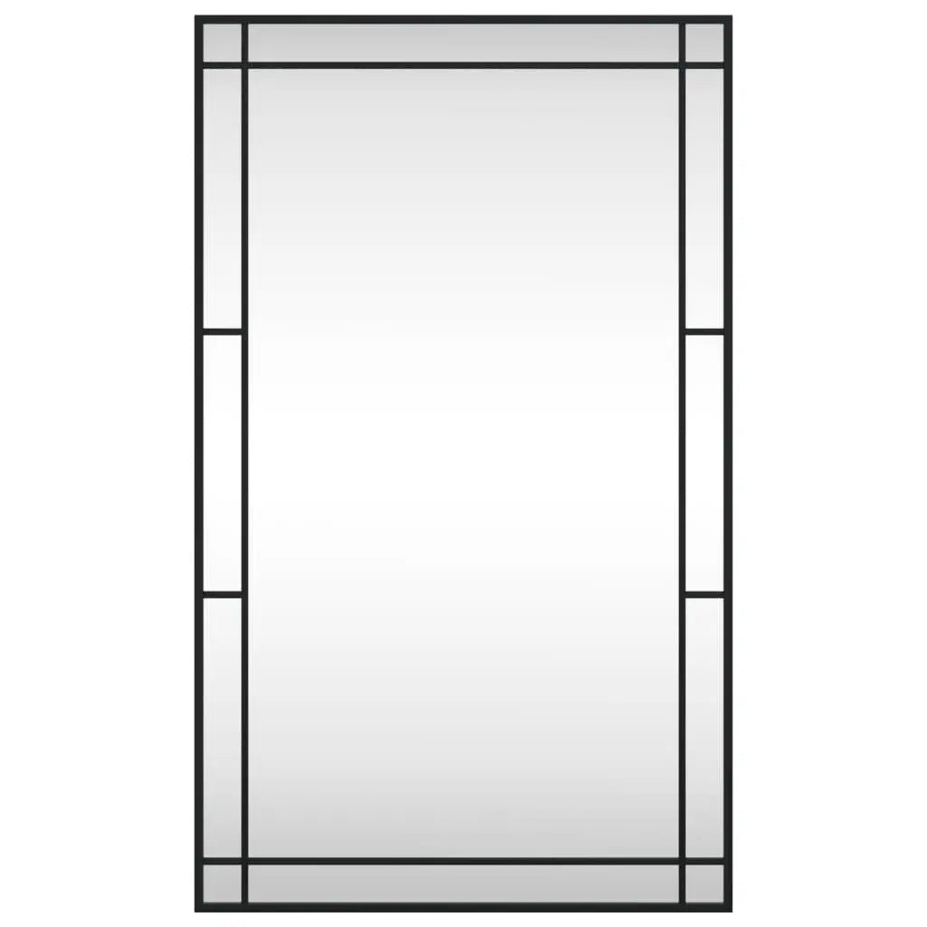 Miroir Mural Noir Rectangulaire Fer - www.minichezmoi.com