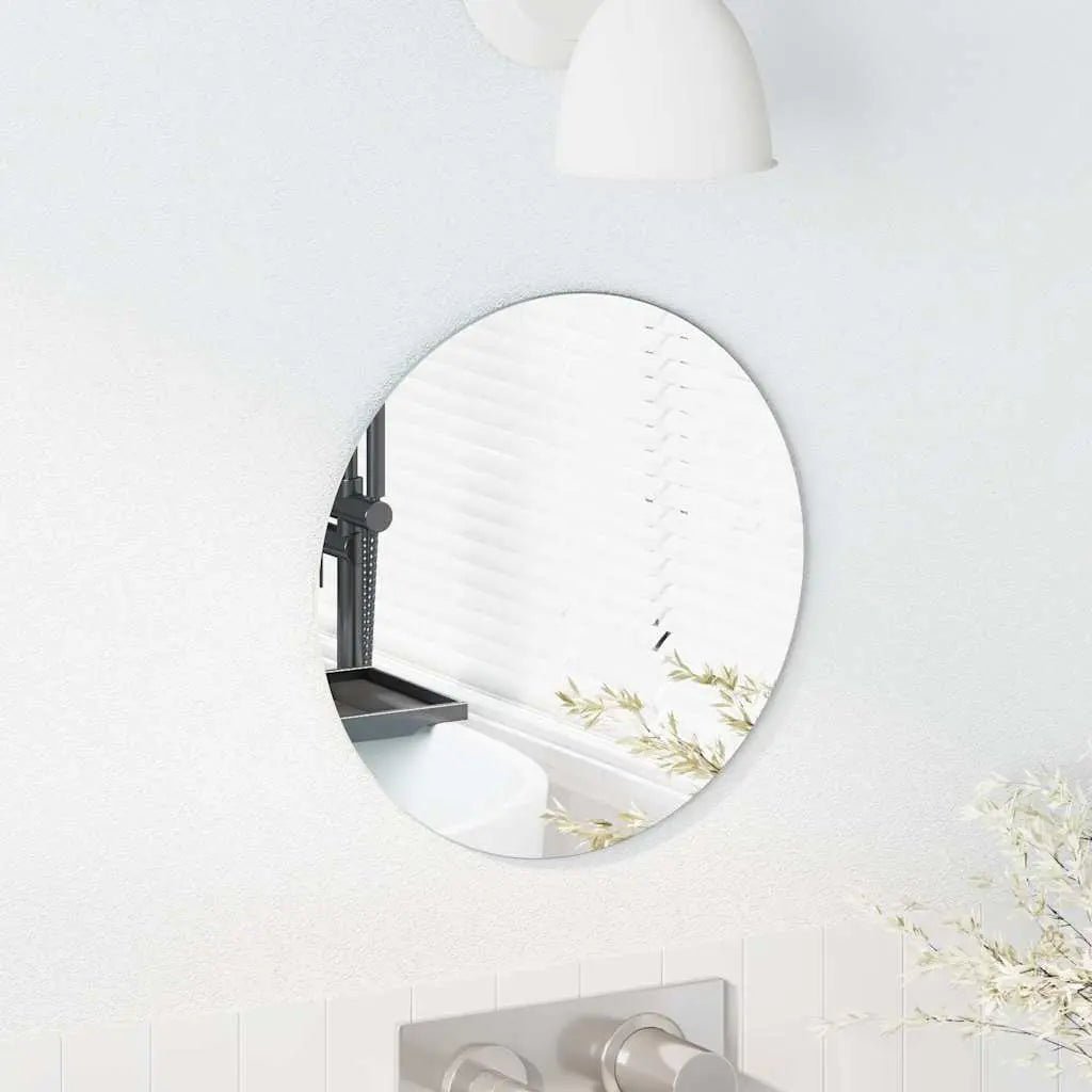 Miroir Mural Rond Ø 30 Cm Verre Trempé - www.minichezmoi.com