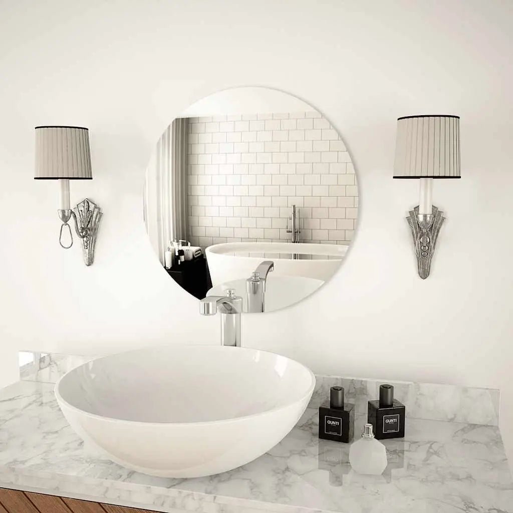 Miroir Rond Sans Cadre 30 Cm Verre - www.minichezmoi.com
