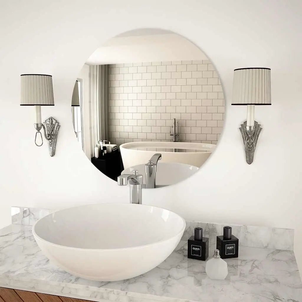 Miroir Rond Sans Cadre 30 Cm Verre - www.minichezmoi.com