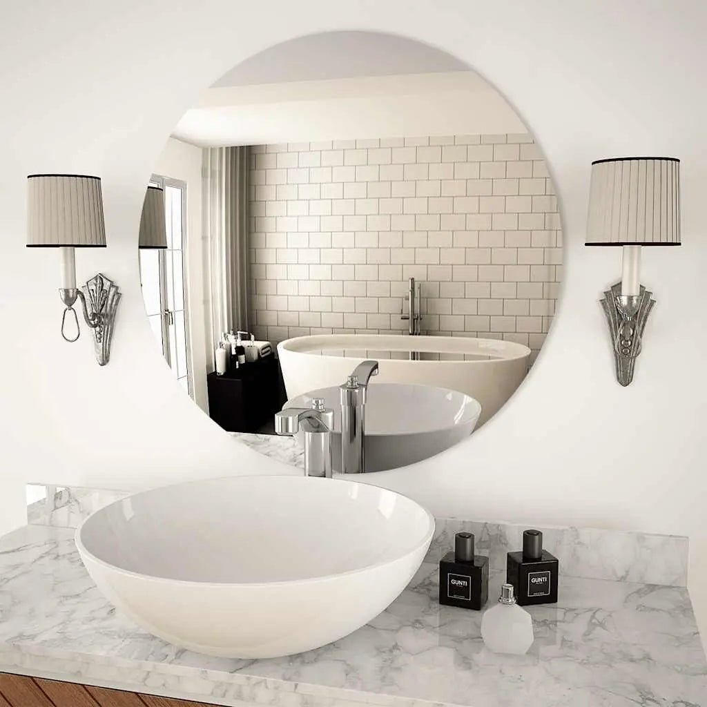 Miroir Rond Sans Cadre 30 Cm Verre - www.minichezmoi.com