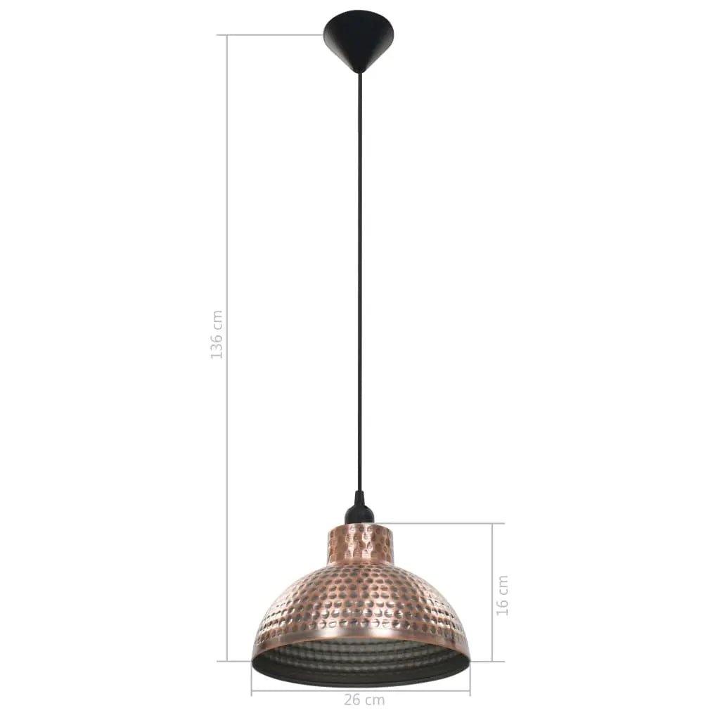 Plafonnier 2 Pcs Semi - Sphérique Couleur Cuivre - www.minichezmoi.com