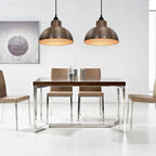 Plafonnier 2 Pcs Semi - Sphérique Couleur Cuivre - www.minichezmoi.com