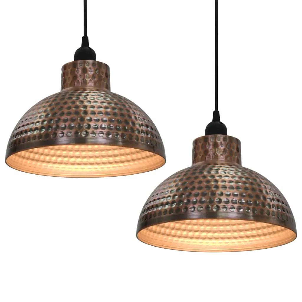 Plafonnier 2 Pcs Semi - Sphérique Couleur Cuivre - www.minichezmoi.com