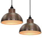 Plafonnier 2 Pcs Semi - Sphérique Couleur Cuivre - www.minichezmoi.com