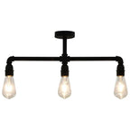 Plafonnier Noir 3 Ampoules E27 - www.minichezmoi.com