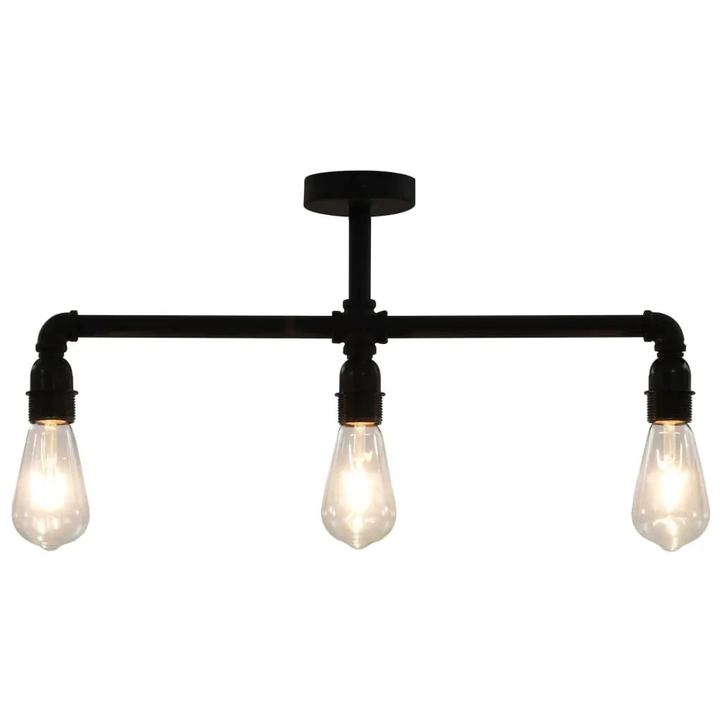Plafonnier Noir 3 Ampoules E27 - www.minichezmoi.com