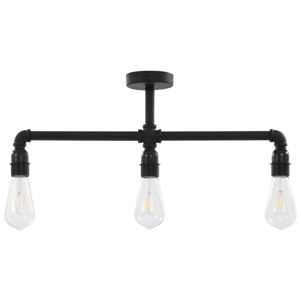 Plafonnier Noir 3 Ampoules E27 - www.minichezmoi.com