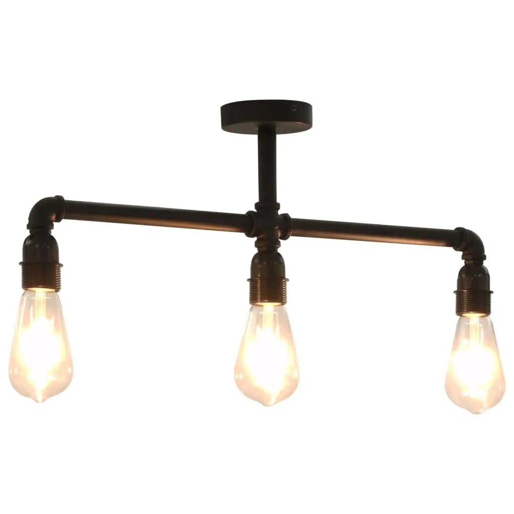 Plafonnier Noir 3 Ampoules E27 - www.minichezmoi.com