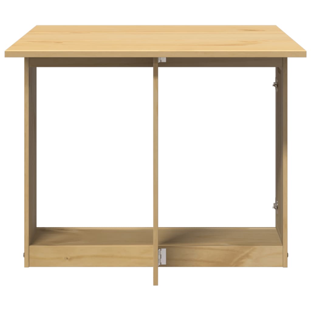 Table À Manger Papillon Pliable Corona Cire Marron Bois De Pin - www.minichezmoi.com