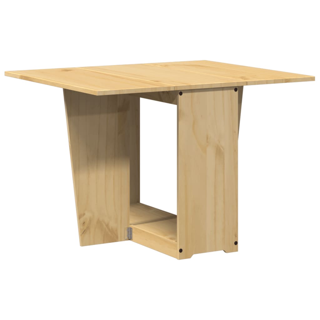 Table À Manger Papillon Pliable Corona Cire Marron Bois De Pin - www.minichezmoi.com