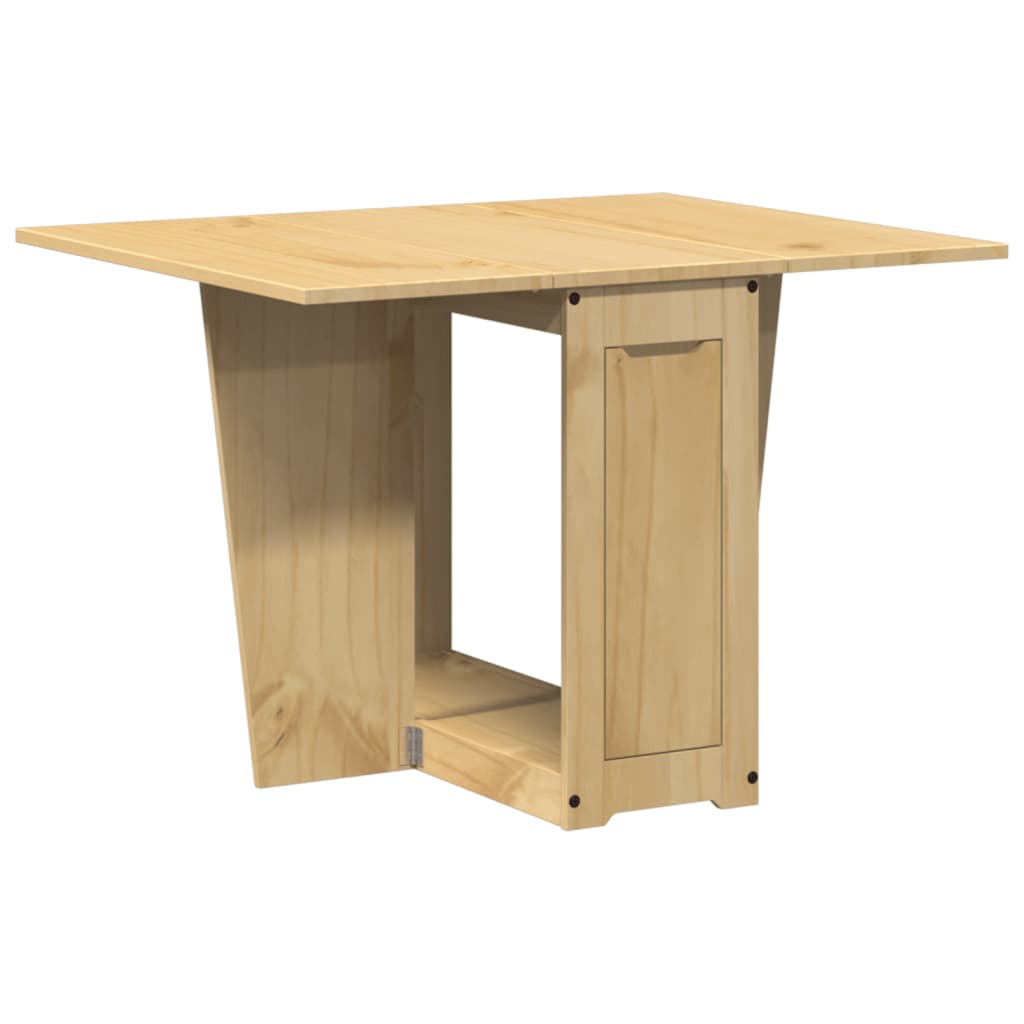 Table À Manger Papillon Pliable Corona Cire Marron Bois De Pin - www.minichezmoi.com