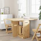 Table À Manger Papillon Pliable Corona Cire Marron Bois De Pin - www.minichezmoi.com