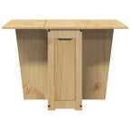 Table À Manger Papillon Pliable Corona Cire Marron Bois De Pin - www.minichezmoi.com