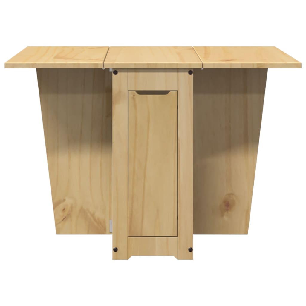 Table À Manger Papillon Pliable Corona Cire Marron Bois De Pin - www.minichezmoi.com