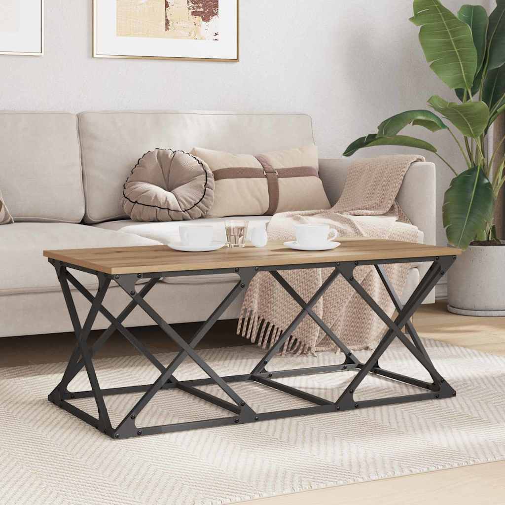 Table Basse 100 X 49 X 40 Cm Bois Robuste - www.minichezmoi.com