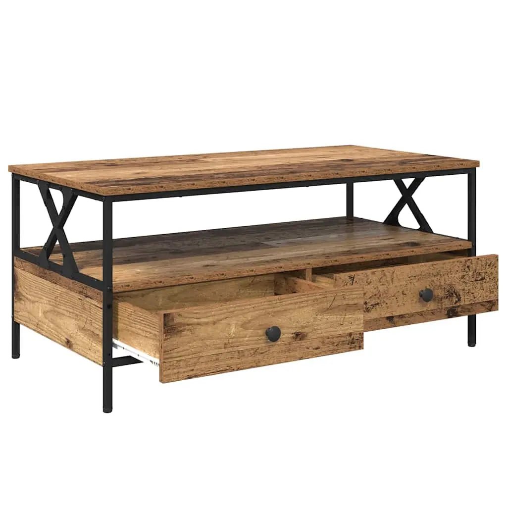 Table Basse 100 X 51 X 45 Cm Bois Robuste - www.minichezmoi.com
