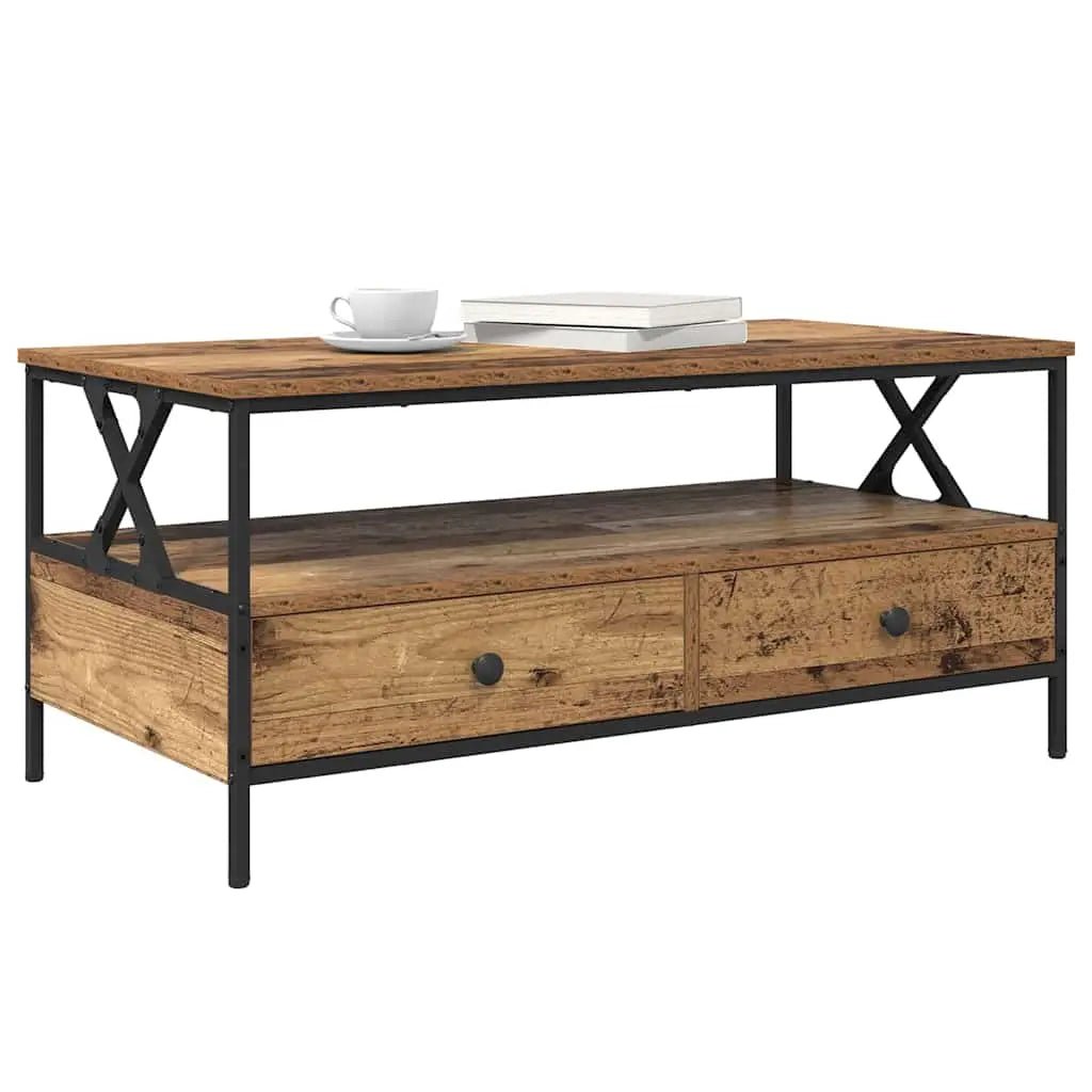 Table Basse 100 X 51 X 45 Cm Bois Robuste - www.minichezmoi.com