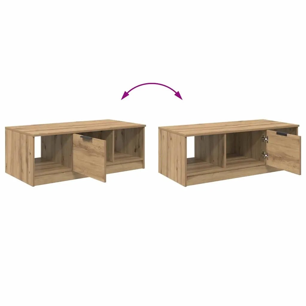 Table Basse 102 X 50 X 36Cm Bois Robuste - www.minichezmoi.com