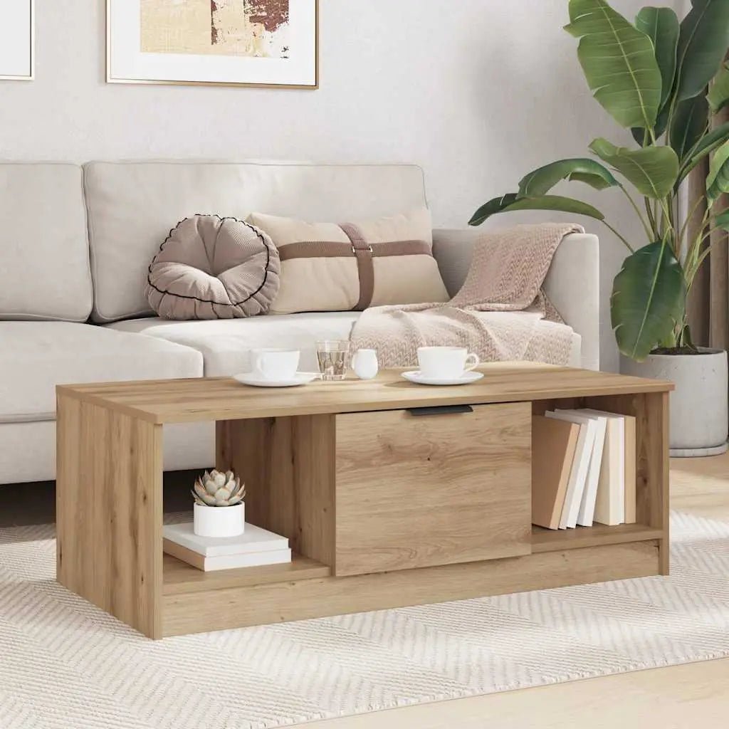 Table Basse 102 X 50 X 36Cm Bois Robuste - www.minichezmoi.com