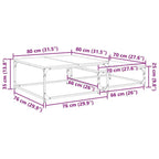 Table Basse 2 Pcs Bois D'ingénierie - www.minichezmoi.com