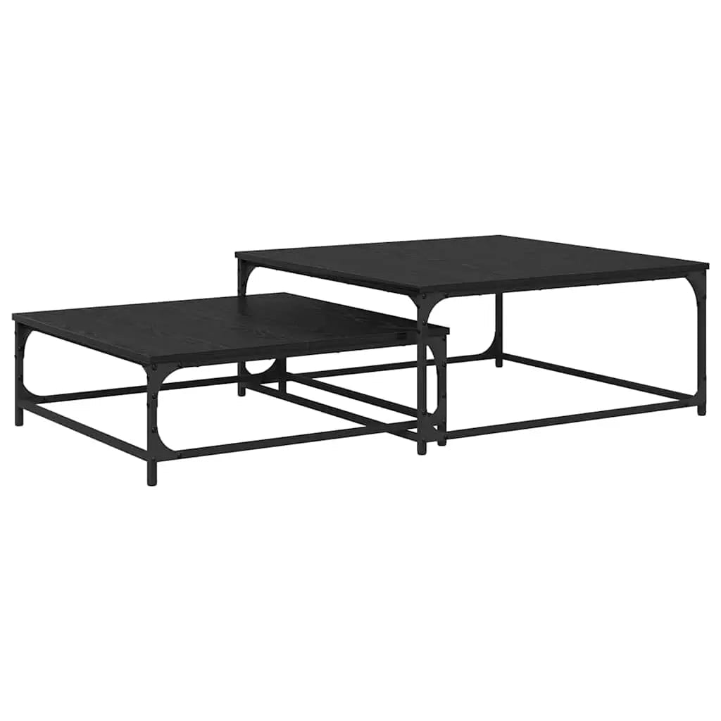 Table Basse 2 Pcs Bois D'ingénierie - www.minichezmoi.com