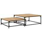 Table Basse 2 Pcs Bois Robuste - www.minichezmoi.com